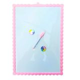 Çocuklar İçin Magnetik Çift Taraflı Yazı Tahtası 28X39.5 Cm Pembe