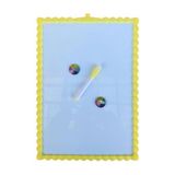 Çocuklar Için Magnetik Çift Taraflı Yazı Tahtası 28X39.5 cm Sarı - 1 Adet
