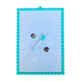 Çocuklar Için Magnetik Çift Taraflı Yazı Tahtası 28X39.5 cm Yeşil - 1 Adet