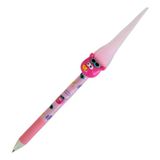 Çocuklar Için Maskotlu Tüylü 0,7 mm Uçlu Kalem Versatil 1 Adet - Açık Pembe - 07