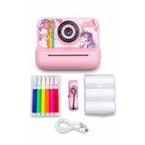Çocuklar için Mini Dijital Fotoğraf Makinesi Termal Çıktı Alan Pembe