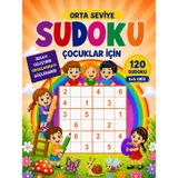 Çocuklar İçin Orta Seviye Sudoku Kitabı 7+ Yaş A4 Büyük Boy 120 Sudoku Bulmacası 6x6 Grid Dikkat ve Zeka Geliştirici Mantık Oyunu