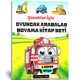 Cocuklar Icin Oyuncak Arabalar Boyama Kitap Seti