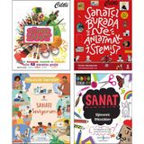 Çocuklar İçin Sanat Çizim Eğitici Seti / Süper Sanat + Sanatçı Burada Ne Anlatmak İstemiş (Duygu Dalgakıran) + Meslekleri Tanıyorum : Sanatı Seviyorum + Sanat Eğlenceli Etkinlikler / 4 Kitap Set