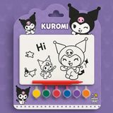 Çocuklar Için Sanrio Temalı Boyama Seti Kuromi Boyama Kuromi Sticker Sanrio Boya Hediyelik Cinnamoro