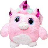 Çocuklar İçin Sevimli Peluş Sırt Çantası Pembe 25 Cm (3-6 Yaş)
