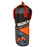 Çocuklar İçin Uv Baskılı Kum Torbası 60x20 Spor Oyuncakları Boks Tobası ve Eldiven