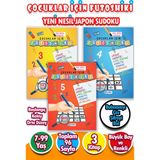 Çocuklar İçin Zeka & Dikkat Güçlendiren Futoshiki - Yeni Nesil Japon Sudoku - 3 lü Set
