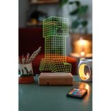 Çocuklara Özel 3D Minecraft Led Masaüstü Ve Gece Lambası