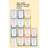 Çocuklara Özel Dua/Sure Ezberleme Kartları Eğitici kartlar 14 Adet