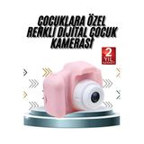 Çocuklara Özel Fotoğraf Video Çeken Mini Çok Renkli Fotoğraf Makinesi