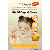 Çocuklara Özel, Nemlendirerek Rahatlatan Yaprak Maske 5li Set Atopalm Pandaring Mask Pack Kids Set