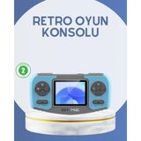 Çocuklara Özel Retro Oyun Konsolu Portatif Eğlence Cihazı ( Lisinya )
