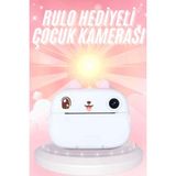 Çocuklara Özel Şirin Tasarımlı Mini Fotoğraf Yazıcısı 3 Adet Rulo Hediyeli