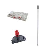 Cod-Ex 450 gr 17 cm Beyaz Islak Mop + Metal Sap + Mop Tutucu