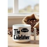 Codefather Baskılı Komik, Developer, Yazılımcı Mühendis, Godfather Hediyelik T Kulplu Latte Fincanı, QB1L2598
