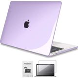 Codegen Apple 13" Macbook Pro A1706 A1708 A1989 A2159 A2338 M1 Kristal Mor Kılıf Koruyucu + Ekran Filmi