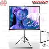 Codegen Tx-18 Taşınabilir Ayaklı Tripod Projeksiyon Perdesi 180X180 Arkası Siyah Fonlu