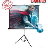 Codegen Tx-20 Trıpod Projeksiyon Perdesi 200X200 (Arkası Siyah Fonlu - Taşınabi - TK002M-6W24T - Çok Renkli