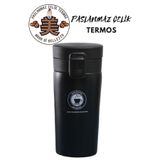 CÖDEL 380 ml Kilitli Çift Katmanlı Paslanmaz Çelik Termos Bardak Araç Kahve Çay El Termosu