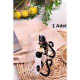 CÖDEL Kedi Desenli Kulplu Çay Kahve Meşrubat Bardağı Kedi Motifli Bardak 1 Adet 250 ml