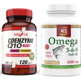 Coenzyme Q-10 Koenzim 120 Tablet Omega 3 6 9 Balık Yağı 200 Capsül