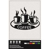 COFFE DEKORATİF DUVAR SÜSÜ 30 CM 23 CM