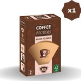 Coffee Filters Filtre Kahve Kağıdı Brown 2 No 80 - (1 Adet)