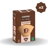 Coffee Filters Filtre Kahve Kağıdı Brown 2 No 80 - (2 Adet)