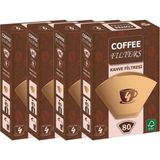 Coffee Filters Filtre Kahve Kağıdı No:4 80'li @ 4 Paket - 80 gr