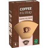 Coffee Kahve Filtresi 1x4 40lı - 40 gr - Kağıt Filtre
