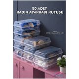 Coffee Moni 20 ADET KADIN AYAKKABI KUTUSU AYAKKABI DÜZENLEYİCİ ORGANİZER ŞEFFAF