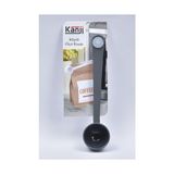 Coffee Time Filtre Kahve Kağıdı 1/4 4 Numara 80'li Paket + Klipsli Çay Kahve Ölçü Kaşığı - Gri