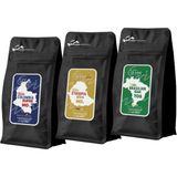 Coffeein Colombia, Ethipia ve Brasilia Yöresel Filtre Kahve Seti Çok Satanalar 3X250 gr
