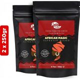 Coffeetropic African Magic Espresso Blend Çekirdek Kahve | 2x250 gr - Filtre Kahve - 500 gr