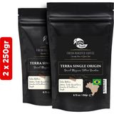 Coffeetropic Brasil Mogiana Yellow Bourbon Çekirdek Kahve | 2x250 gr - 500 gr - Espresso