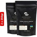 Coffeetropic Rwanda Lake Kivu Çekirdek Kahve | 2x250 gr - Çekirdek (Öğütülmemiş) - 500 gr