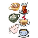 Cofffee Sticker Telefon Laptop Notebook Tablet Defter Matara Stiker Etiket ST1475