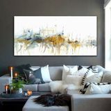 Cofre Yağlı Boya Dokulu Tablo 60X90 Gold Çerçeveli
