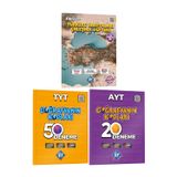 Coğrafyanın Kodları TYT-AYT Coğrafya 50+20 Deneme & Türkiye Haritaları Çalışma Defteri Seti KR Akade