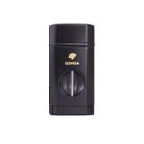 Cohiba 3 Torch Pürmüz Siyah Dahili V Kesicili Metal Puro Çakmağı - TR7961