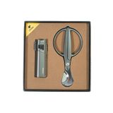Cohiba 4 Torch Gunmetal Çakmak Gunmetal Makas İkili Puro Seti
