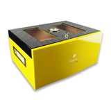 Cohiba Camlı Puro Kutusu Humidor Sarı 70's