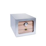 Cohiba Çekmeceli Sedir Humidor Puro Kutusu Gümüş - TR6708