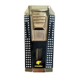 Cohiba Çift Torch Pürmüz Delicili Siyah Beyaz Nokta Desenli Metal Puro Çakmağı - TR9475