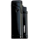 Cohiba Gümüş Dört Torch Puro Çakmak CCM0860 - 0 - Siyah - renk