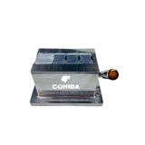 Cohiba Gümüş Masa Tipi 4 Fonksiyonlu Metal Puro Makası Kesici - TR8729