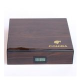 COHİBA KAHVERENGİ DESENLİ HUMİDOR PURO KUTUSU