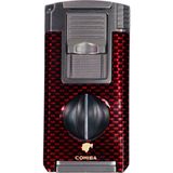 Cohiba Makaslı ve Delicili Çift Torchlu Kırmızı Renkli Puro Çakmak CCM761