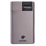 Cohiba Metal Çakmak, Gunmetal Gri, Perde Alev Özellikli